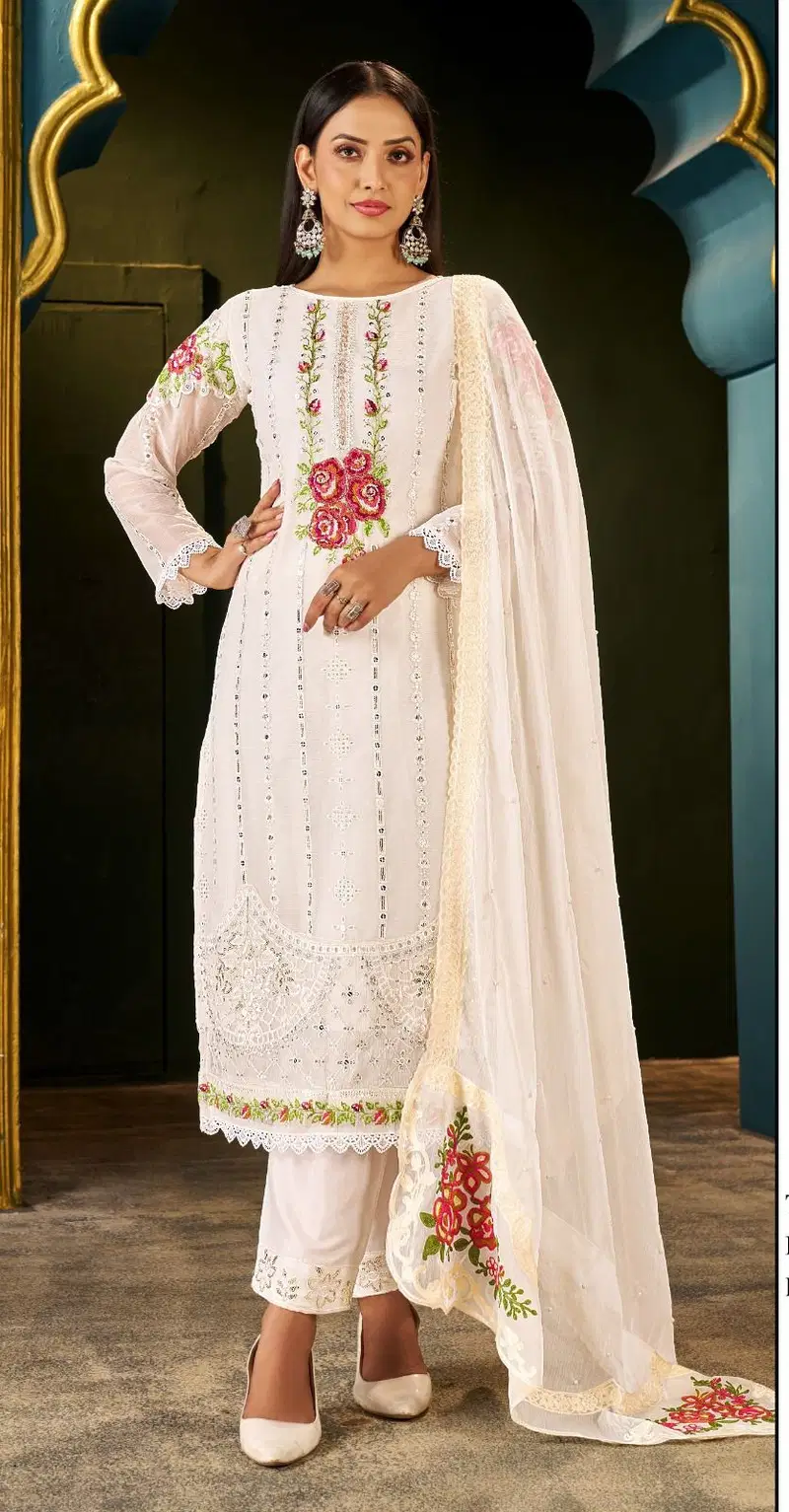 Elan E 01 Chiffon Embroidered Salwar Kameez