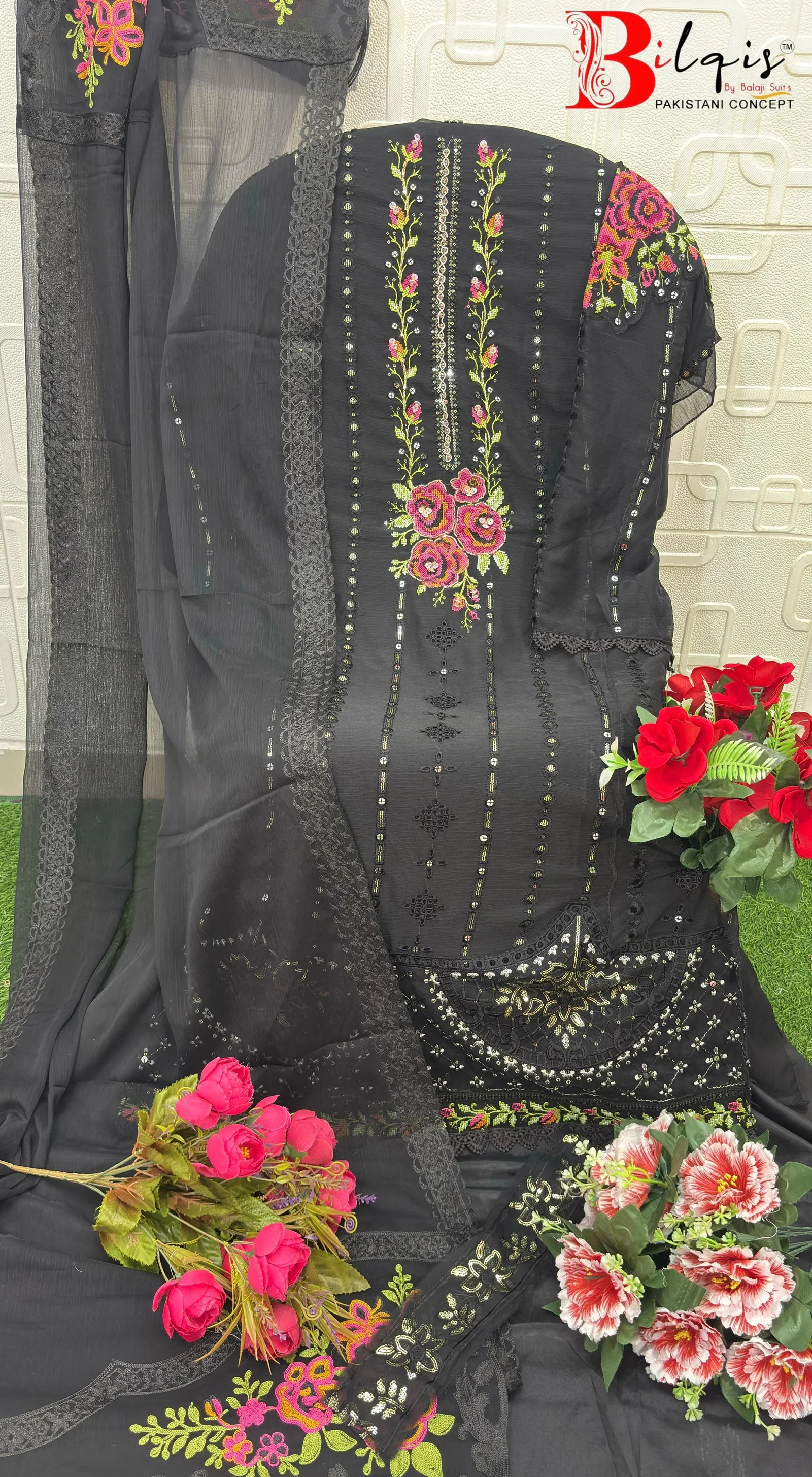 Elan E 01 Chiffon Embroidered Salwar Kameez