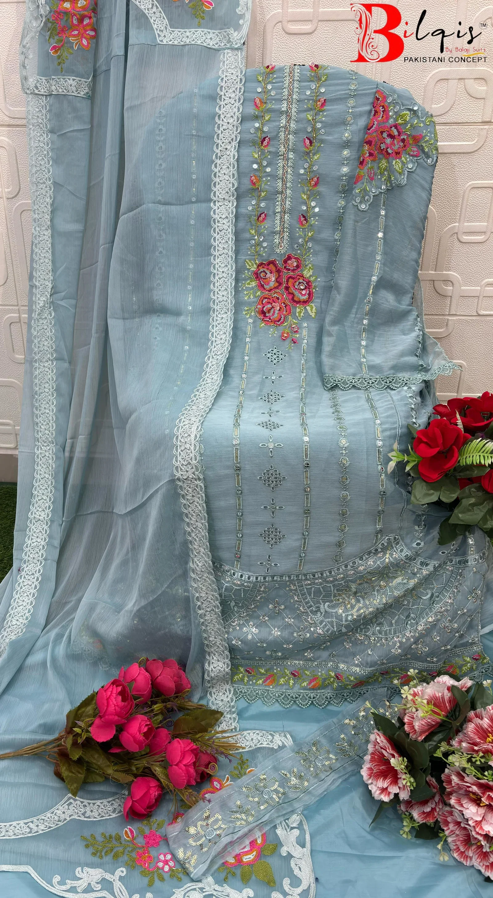 Elan E 01 Chiffon Embroidered Salwar Kameez