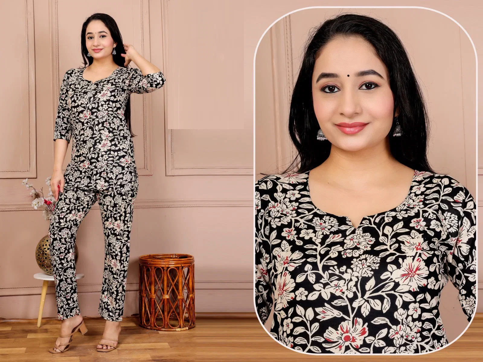 Lrc 11 Cotton Ajrakh Printed Co Ord Set Collection