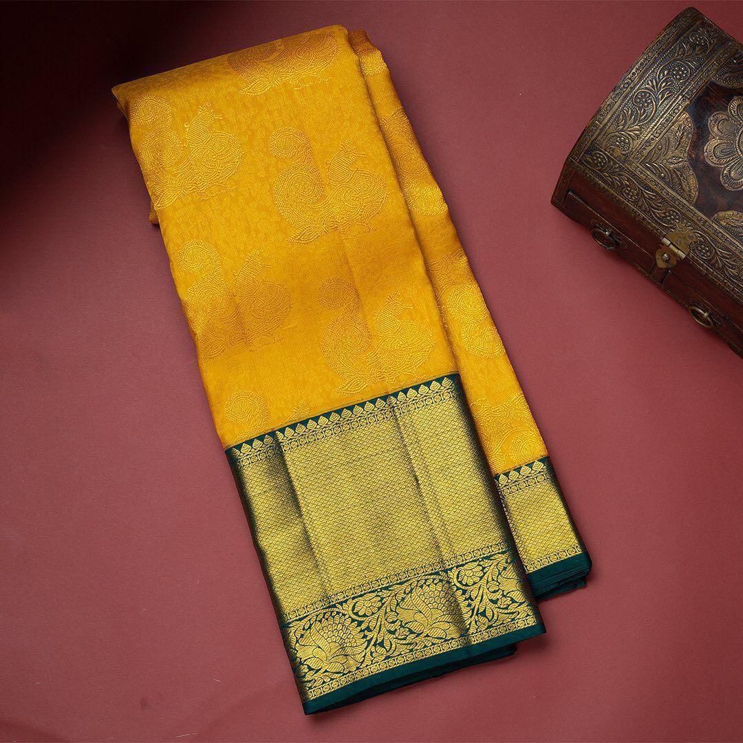 Soft Silk 6002 Lichi Silk Jacquard Work Saree Collection