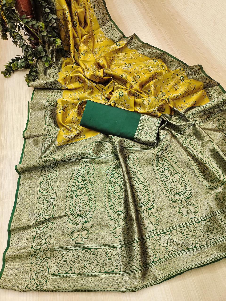 Soft Silk 6002 Lichi Silk Jacquard Work Saree Collection