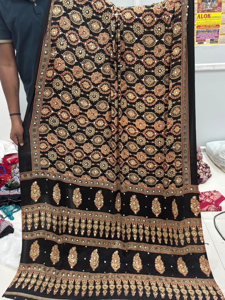 Kc 2138 Sattin Silk Unique Printed Saree Collection