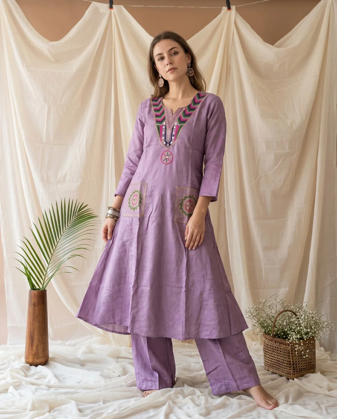 Naisha K 1038 Vertican Aline Co Ord Set Collection