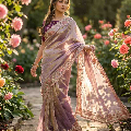 Kc 403 Fandy Sattin Silk Embroidered Premium Saree Collection