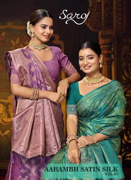 Saroj Aarambh Satin Silk Vol 1 Satin Silk Saree