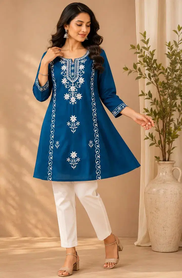 Jaina Combo 1 Vatican Silk Embroidery Kurti Collection
