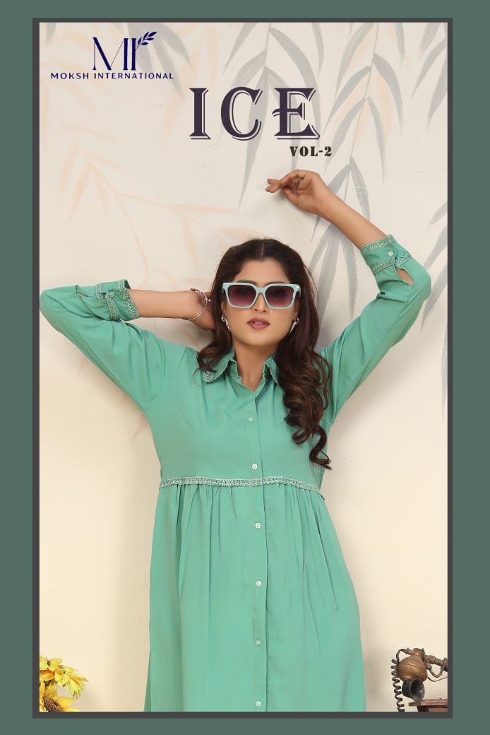Moksh Ice D. No 925 Rinkal Cotton Kurti Pant Collection