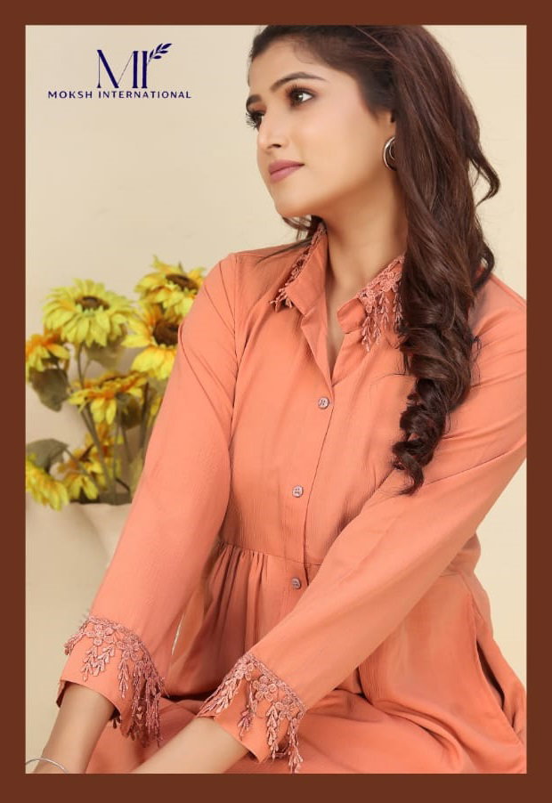 Moksh Ice D. No 926 Rinkal Cotton Kurti Pant Collection