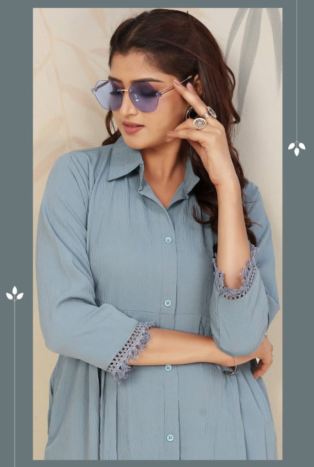 Moksh Ice D. No 928 Rinkal Cotton Kurti Pant Collection