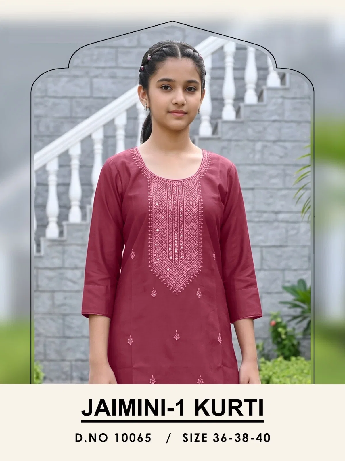 Jamini 10065 And 10067 Gadwal Silk Embroidered Kurti Collection