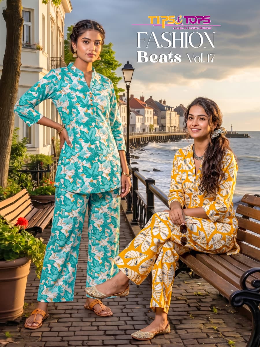 Tips And Tops Fashion Beats Vol 17 Rayon Printed Kurti With Bottom