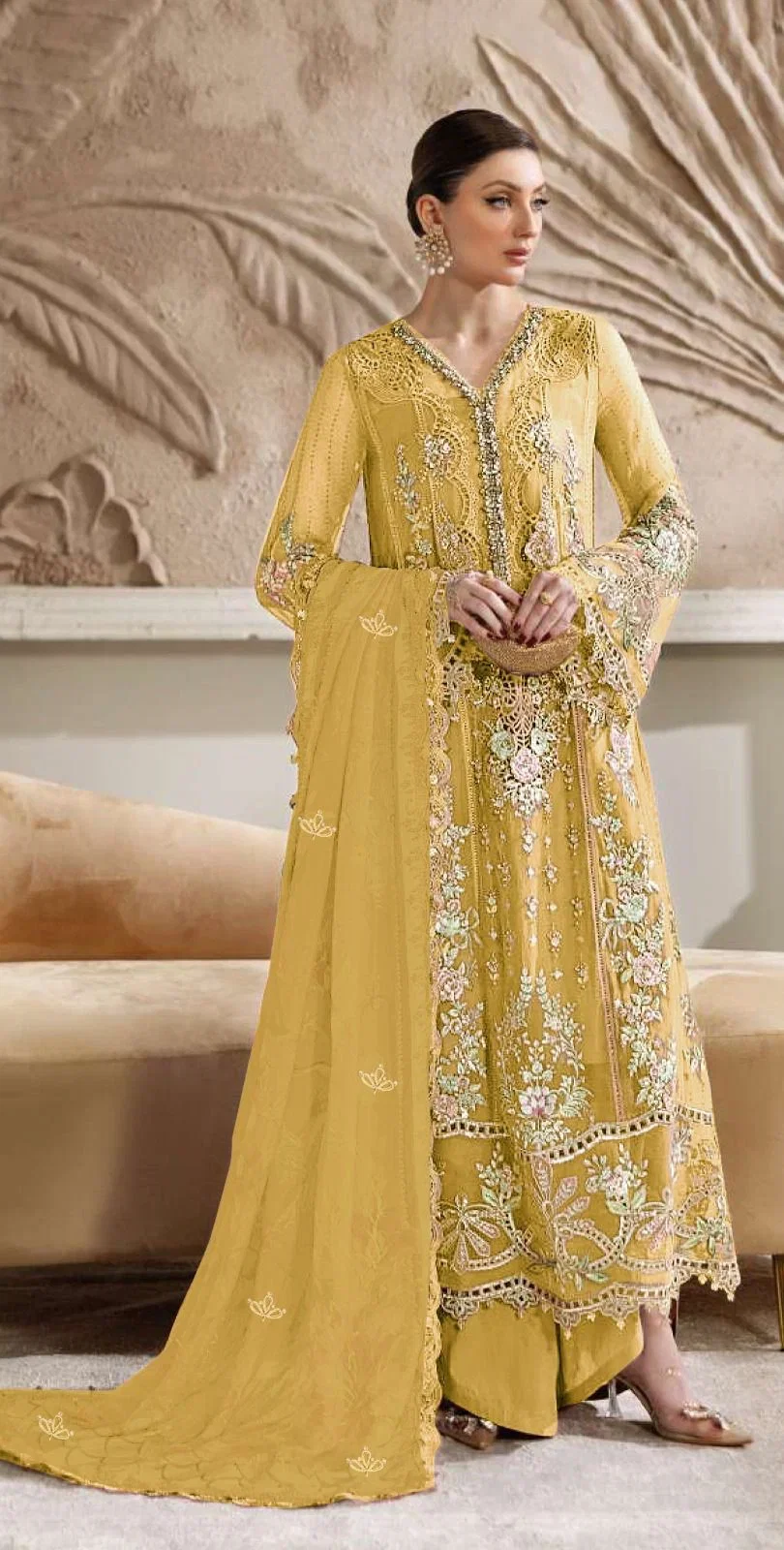 Elan E 07 A To D Chiffon Embroidered Salwar Kameez