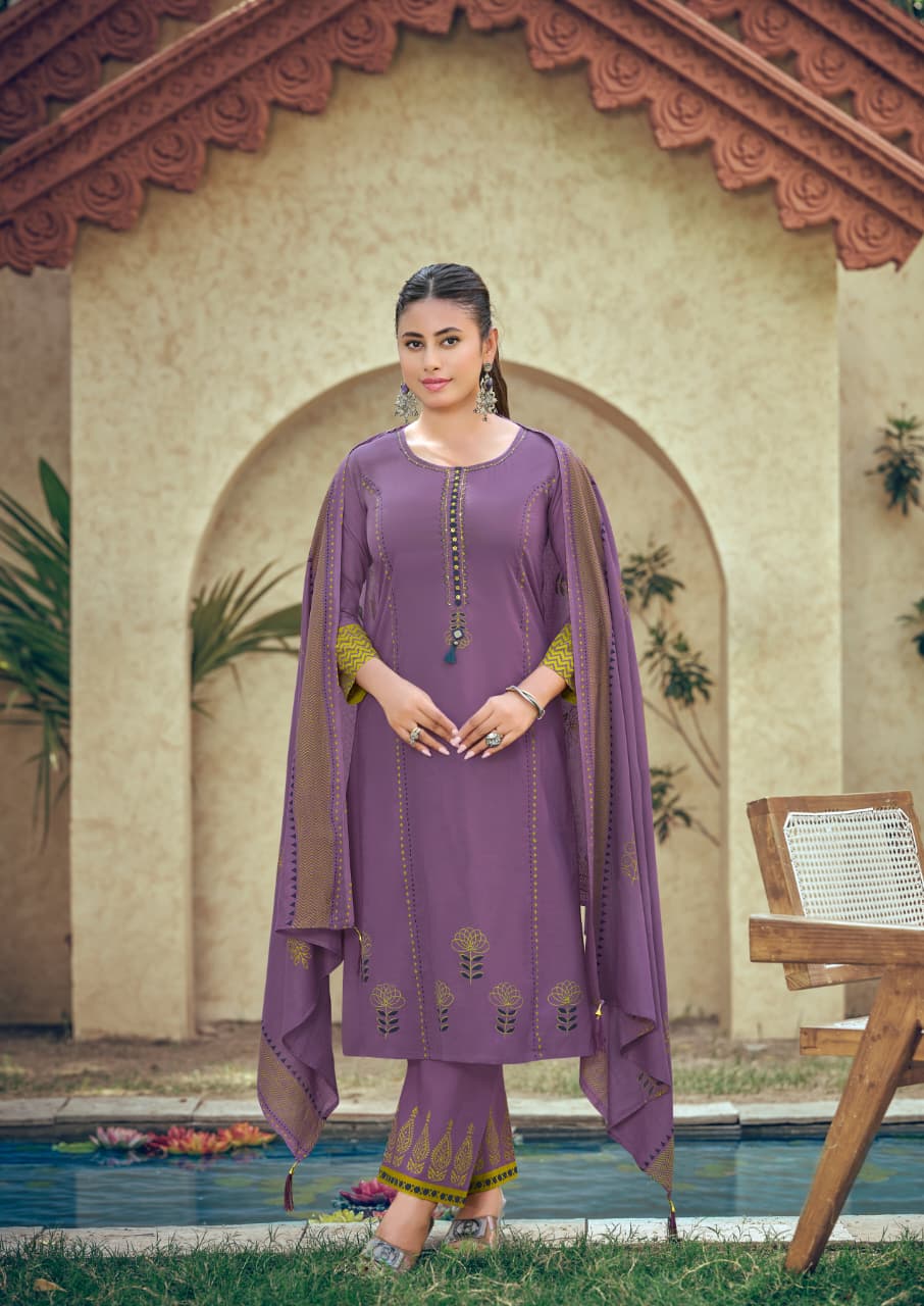 Karissa Kanika Premium Pure Heavy Bombay Cotton Kurti With Bottom And Dupatta