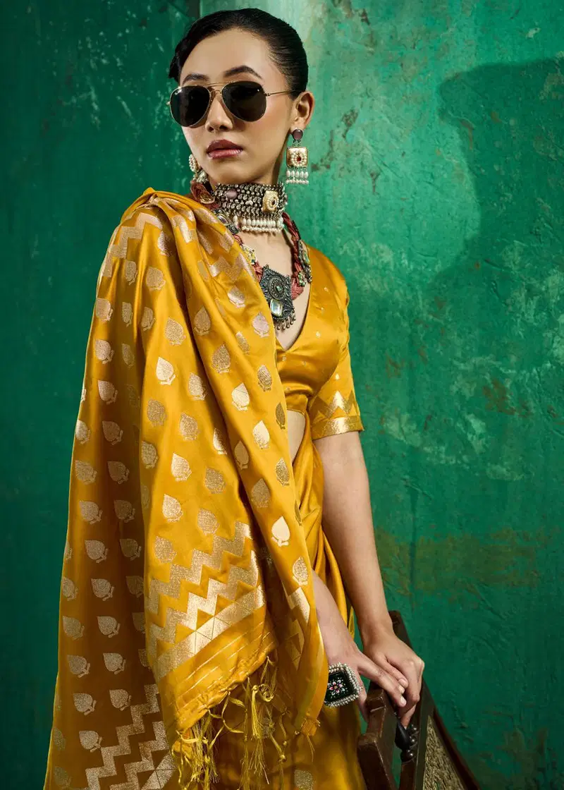 Rajtex Kanthkala Emrald Satin Weaving Saree Collection