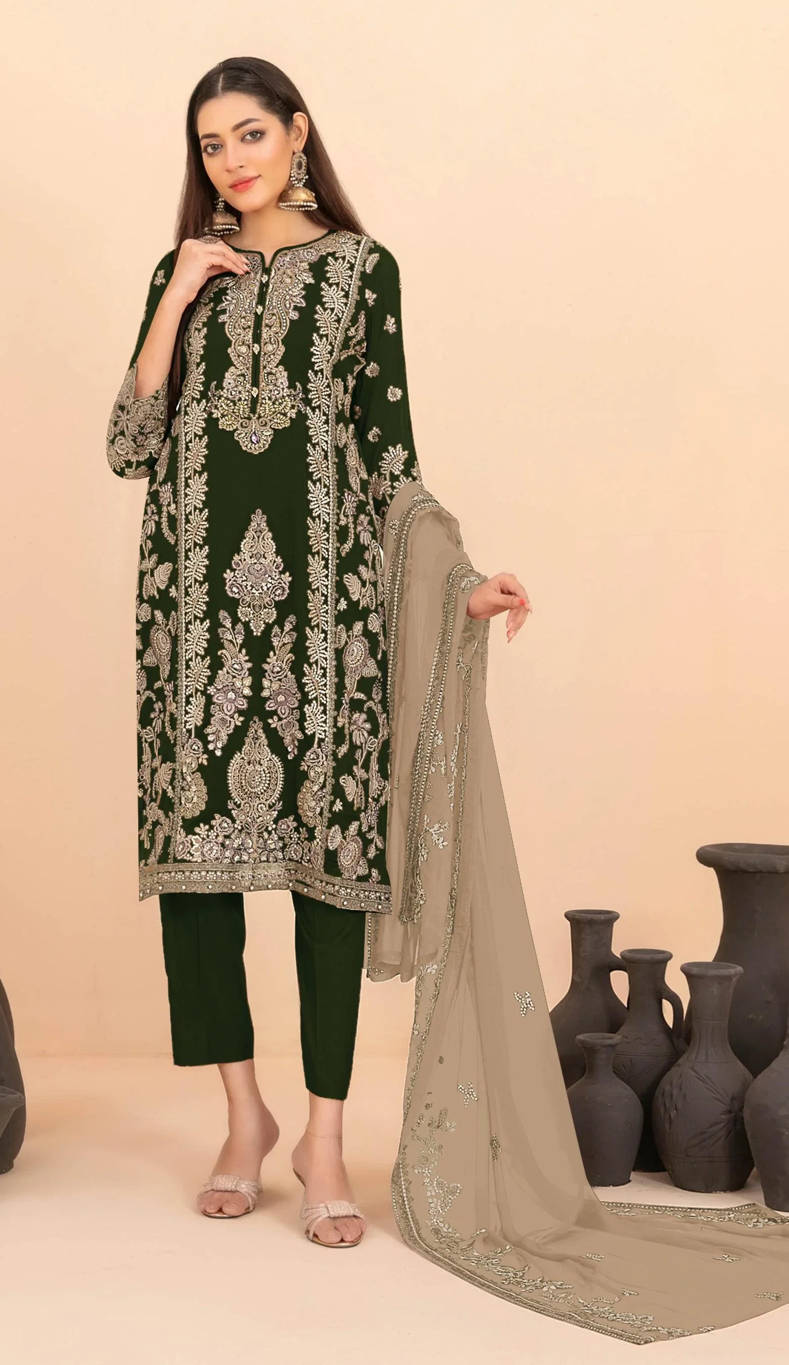 Mah E Rooh 5251 A To D Rangoli Crush Embroidered Salwar Kameez
