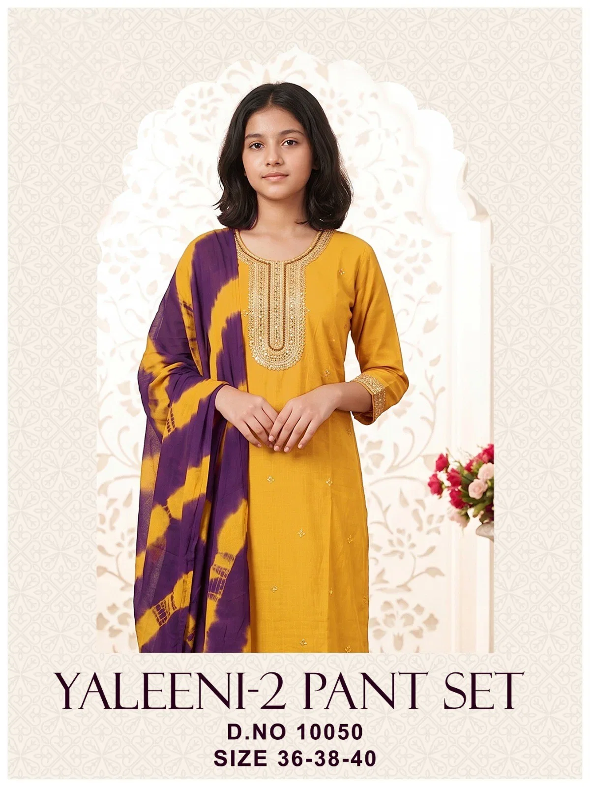 Yaleeni 10050 Rayon Embroidered Kurti Set Collection