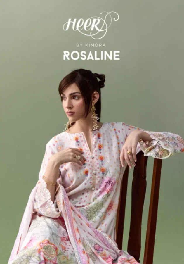 Kimora Heer Rosaline Vol 255 Muslin Digital Print With Embroidered Salwar Kameez