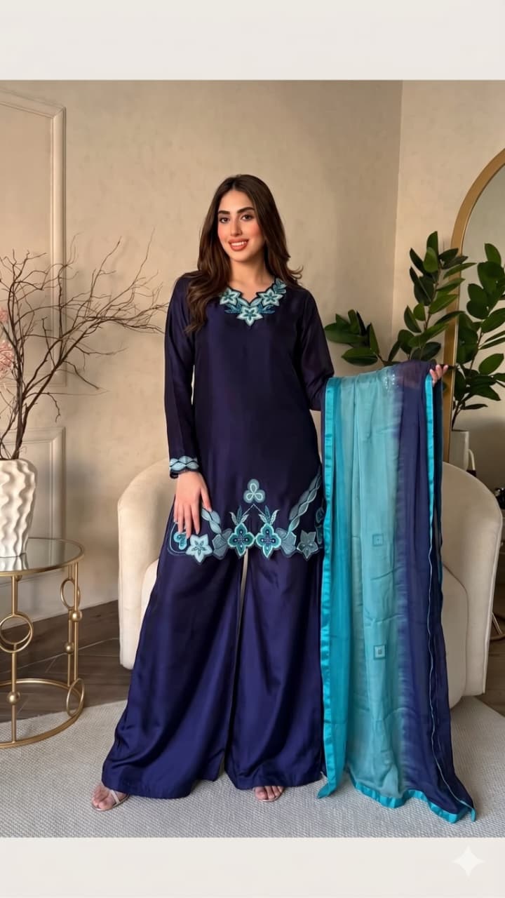Afsana Smriti Satin Designer Salwar Kameez