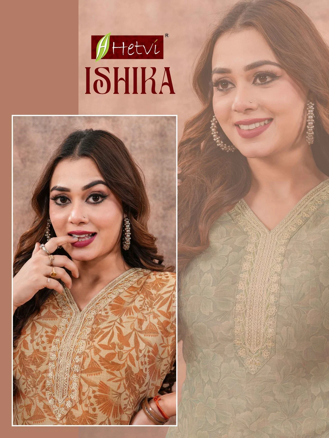 Hetvi Ishika Linen Simmar Digital Printed Kurti Collection