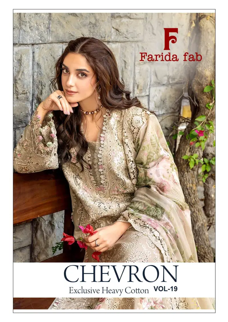 Farida Chevron Vol 19 Cotton Printed Dress Material
