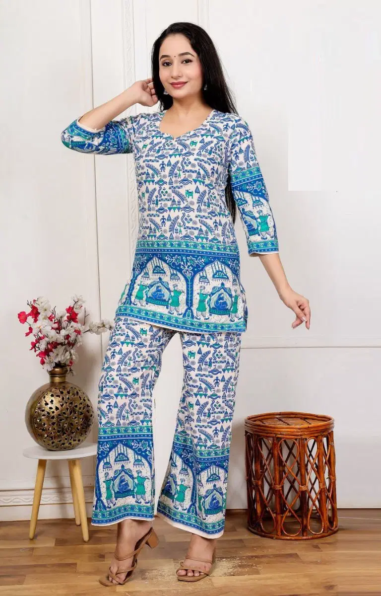 Lrc 15 Cotton Kalamkari Printed Co Ord Set Collection