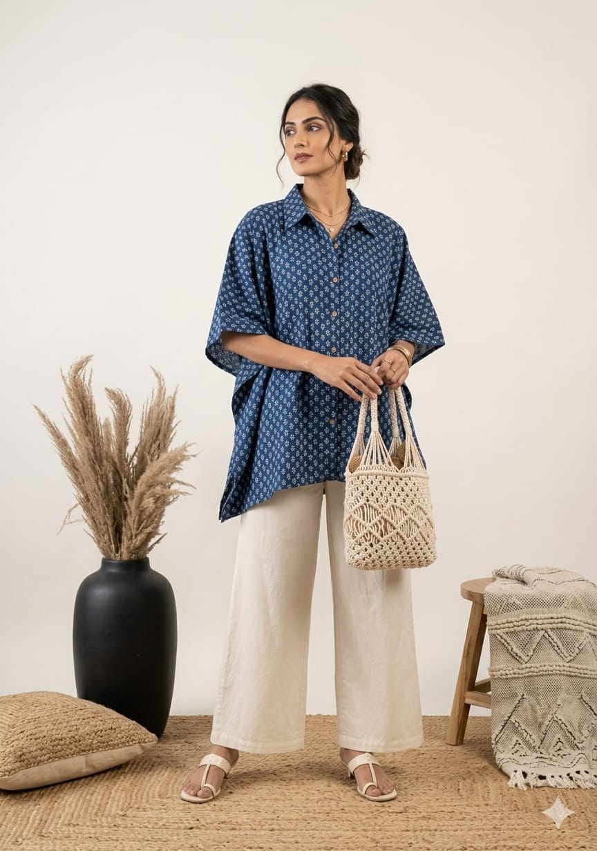 Naisha K 924 Vol 2 Cotton Printed Kaftan Style Shirt Tops