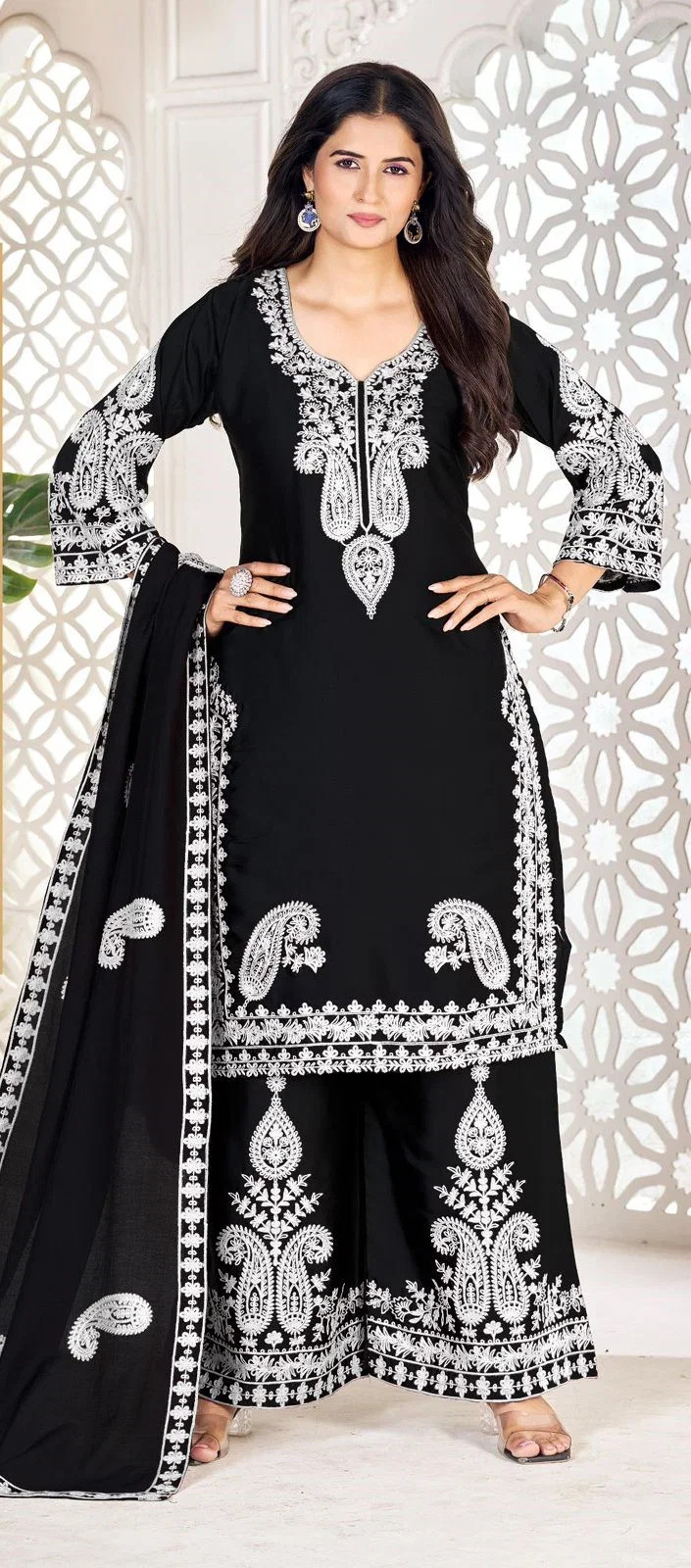 Vamika Sabana Japan Satin With Cotton Work Salwar Kameez