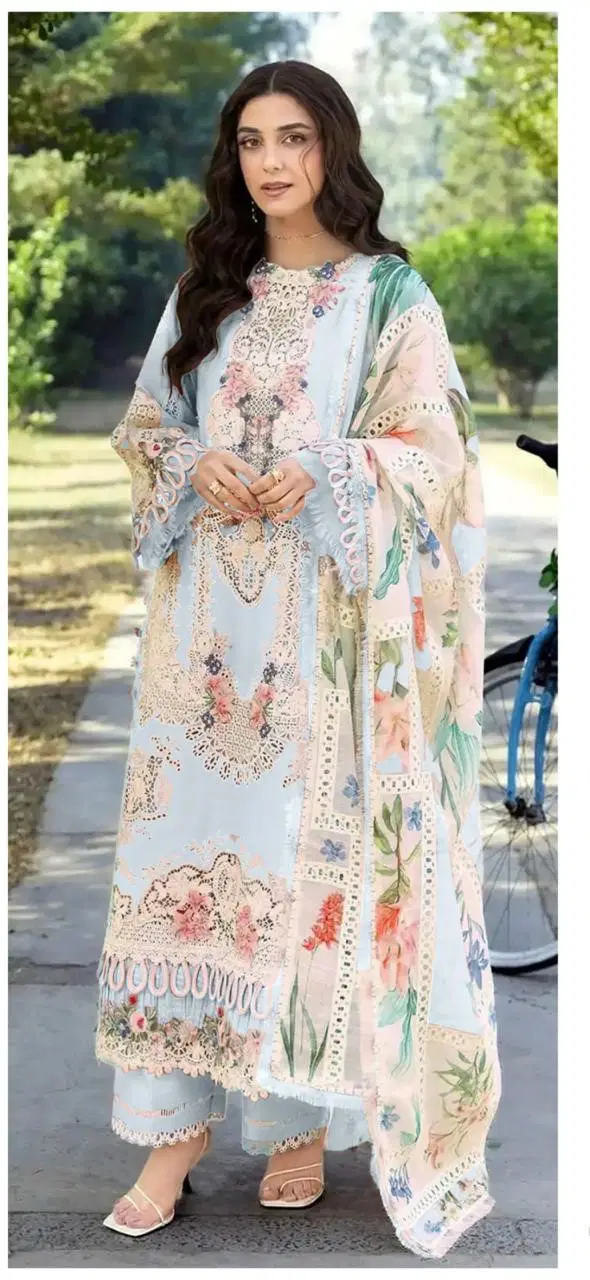 Saniya Elaf 1691 Cotton Embroidered Salwar Kameez