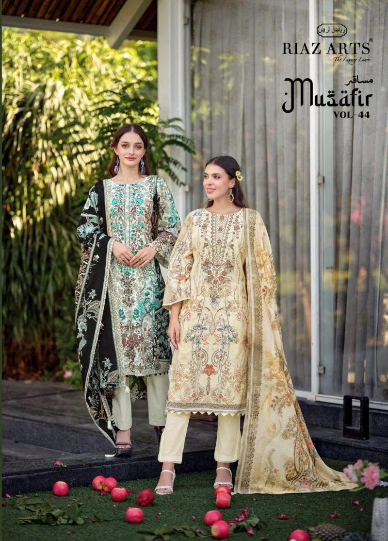 Riaz Arts Musafir Vol 44 Cotton Digital Printed Dress Material