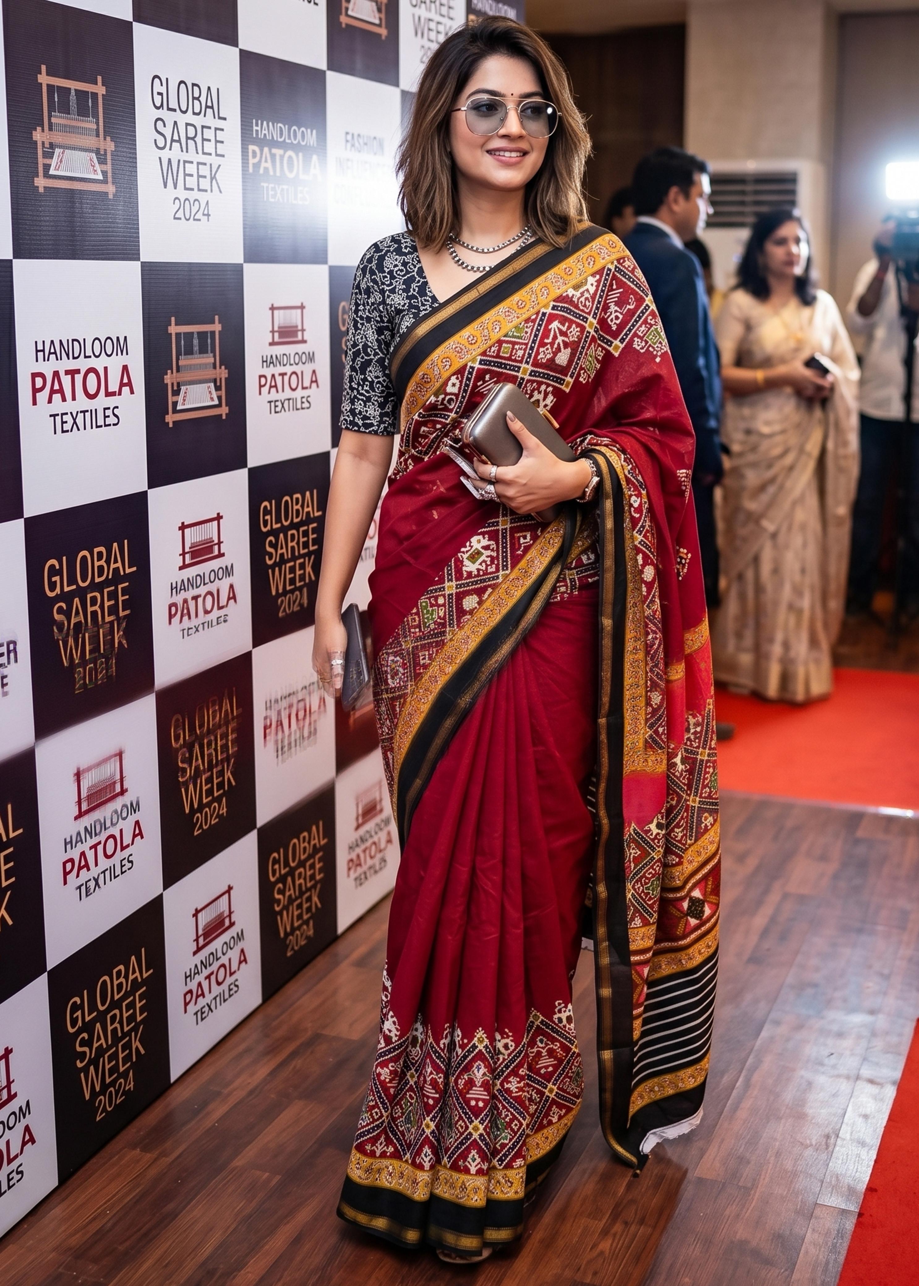 Sm Yami 158 Muslin Cotton Bagru Block Printed Saree