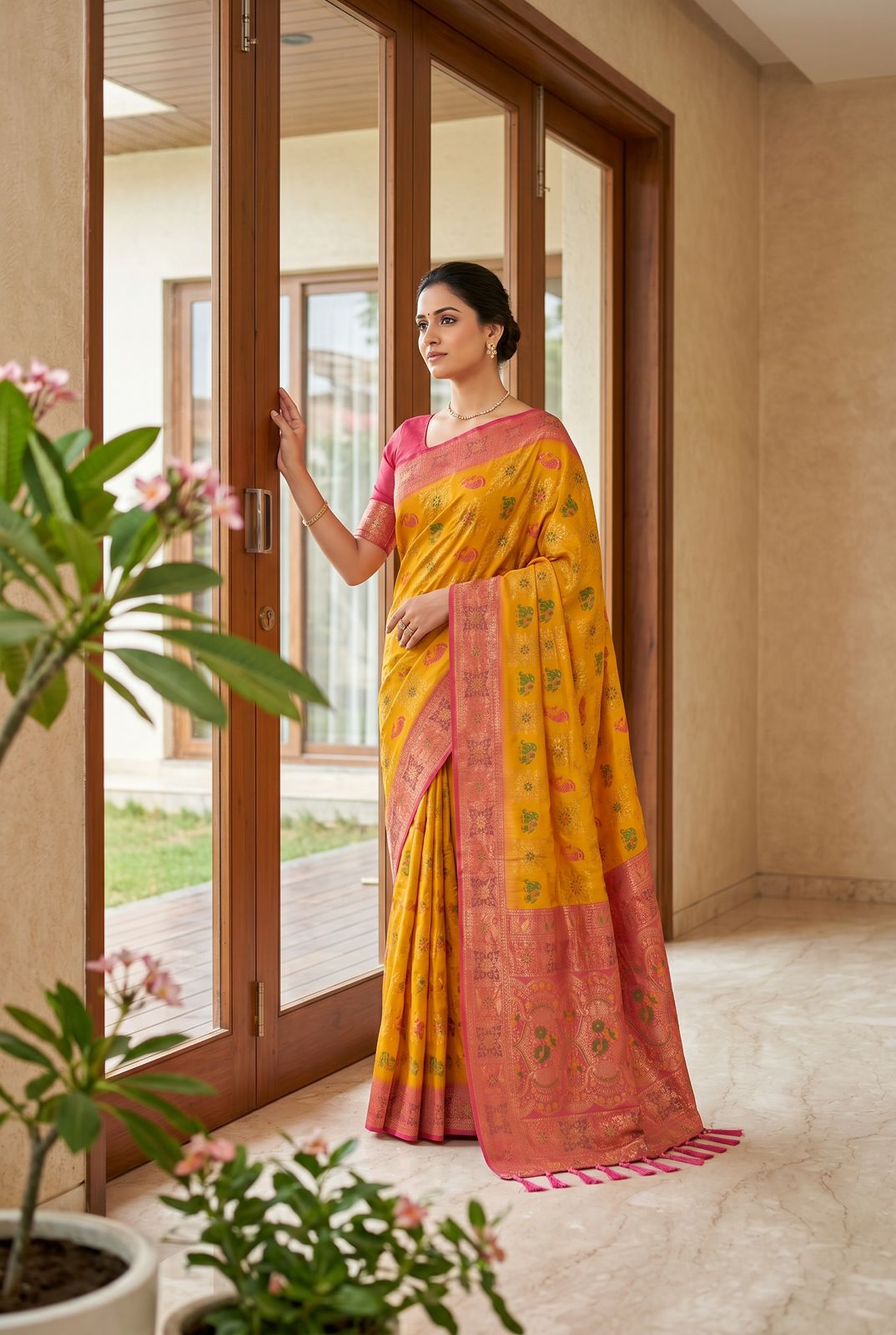Lekha MN Premium Patola Silk Patola Design All Over Saree