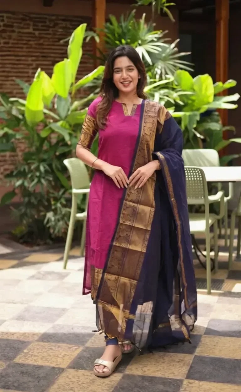 Sa Grnthi Cotton Kurti With Dupatta Collection